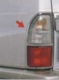 Накладка хромированная декоративная заднего фонаря для автомобиля TOYOTA LAND CRUISER PRADO 90 (LEXUS GX470)